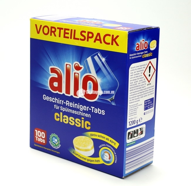 Viên rửa bát Alio Geschirr Reiniger Tabs Classic Vorteilspack