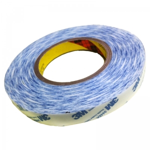 Băng keo 2 mặt 3M™ Double Coated Tissue Tape 9448A 15mmx50m Trắng phối xanh